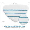 5 Pcs Steam Mop Pads Replacement-High Quality Microfiber Material,Strong Absorption Anti Fade