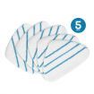 5 Pcs Steam Mop Pads Replacement-High Quality Microfiber Material,Strong Absorption Anti Fade