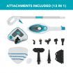 Effectively Sterilise Bacteria/Mite Steam Mop Cleaner W/Multi Nozzles For Floor,Carpet,Glass,Cloth