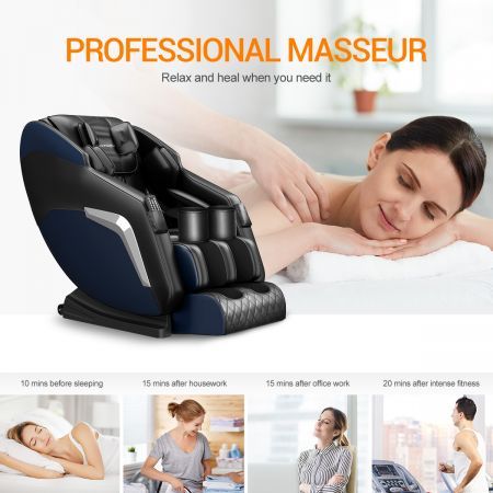 Whole Body Electric Massage Chair 0 Gravity Recliner Release Pressure Deep Kneading,Rolling,Shiatsu