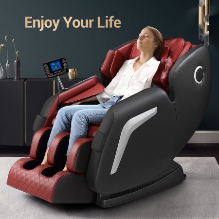 Deep Knead Full Body Electric Massage Chair 0 Gravity Recliner W/Bluetooth Control Music, Lcd Screen