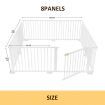 Diy Shape 8 Panel Kids Playpen Enclosure Safe Pet Fence Eco Friendly Pine Wood Foldable Space Saving