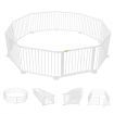 Diy Shape 10 Panel Kids Playpen Enclosure Safe Pet Fence Eco Friendly Pine Wood Foldable Space Save