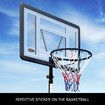 Basketball Hoop Ring Portable Adjustable Stand System Net Backboard Rim Wheels 1.7-2.3m