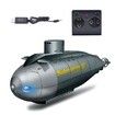 2024 Newest RC Mini Submarine RC Boat Model 6 Channels Boat Under Water Pigboat Simulation Remote Control Submarines Toys Color Black