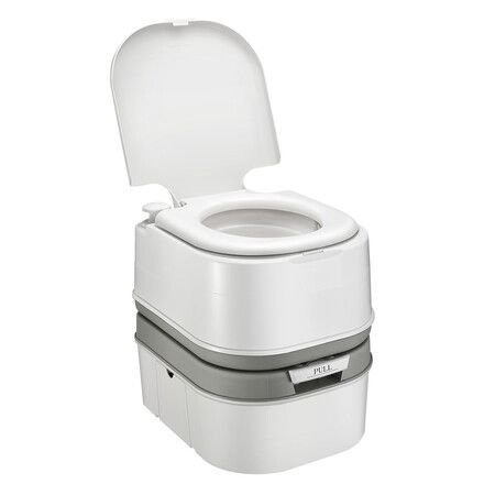 24L Portable Camping Toilet Site Mobile Travel WC Caravan Outdoor Bucket Toilet 