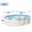 Bestway Luxury Oval Pool Set Above Ground Pro Frame Swimming Bath Spa 5.00m x 3.60m x 1.20m