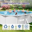 Bestway Luxury Oval Pool Set Above Ground Pro Frame Swimming Bath Spa 5.00m x 3.60m x 1.20m