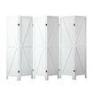 6 Panel Room Divider Screen Privacy Separator Partition Stand Timber Folding Portable White