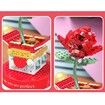 Valentine's Day Series 520 Eternal Love Rose Music Box Building Blocks DIY Confession Toys For Lover Girls Gifts