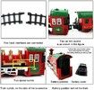 Classic Christmas Holiday Train Set with Lights and Sounds Christmas Train Toy Christmas Decoration Gift