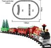 Classic Christmas Holiday Train Set with Lights and Sounds Christmas Train Toy Christmas Decoration Gift