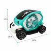 3D Electric Car Toy with Sound and light Rotating colorful Golf cart Col.blue