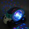 3D Electric Car Toy with Sound and light Rotating colorful Golf cart Col.blue