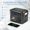 Portable Generator Solar Wireless Power Station Camping Lithium Battery Backup 422Wh 700W LED Light for Camping Outdoor Travel