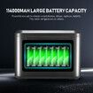 Portable Generator Solar Wireless Power Station Camping Lithium Battery Backup 422Wh 700W LED Light for Camping Outdoor Travel