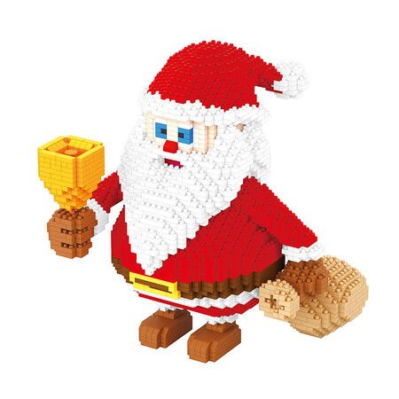 Christmas Building Blocks Kit Set Santa Claus Birthday Gift, 2500 Pieces