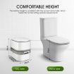 24L Portable Toilet Camping Travel Mobile Porta Potty White and Grey 44.5x35x44cm