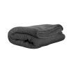 Throw Blanket Cotton Waffle Blankets Grey Double