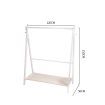 Levede Clothes Rack Wooden Garment Hanging Stand Closet Storage Organiser Shelf