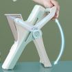 Safe Slice 5 In 1 Vegetable Cutter Slicer Manual Food Chopper Fruit Meat Slicer Shredder