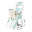 Safe Slice 5 In 1 Vegetable Cutter Slicer Manual Food Chopper Fruit Meat Slicer Shredder