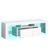 Levede TV Cabinet Entertainment Unit Stand RGB LED Furniture Wooden Shelf 160cm