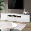 Levede TV Cabinet Entertainment Unit Stand RGB LED Furniture Wooden Shelf 200cm