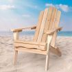 Levede Adirondack Chair Outdoor Furniture Beach Chairs Wooden Patio Garden Deck