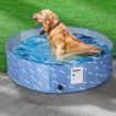 Portable Pet Swimming Pool Kids Dog Cat Washing Bathtub Outdoor Bathing Blue L