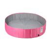 Portable Pet Swimming Pool Kids Dog Cat Washing Bathtub Outdoor Bathing Pink S