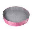 Portable Pet Swimming Pool Kids Dog Cat Washing Bathtub Outdoor Bathing Pink S