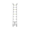 2.6M Telescopic Aluminium Ladder Safety Hooks Extension Extendable Compact Xmas