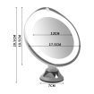 10x Magnifying Makeup Vanity Cosmetic Beauty Bathroom Mirror with LED Light