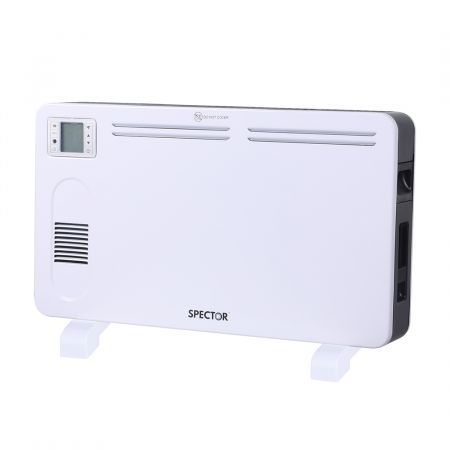 Spector 2200W Metal Portable Electric Panel Heater Convection Panel Timer White