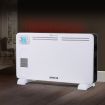 Spector 2200W Metal Portable Electric Panel Heater Convection Panel Timer White