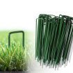 100PCS Synthetic Artificial Grass Turf Pins U Fastening Lawn Tent Pegs Weed Mat