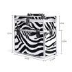 Portable Makeup Case Cosmetic Organiser Box Beauty Travel Suitcase 5 in 1 Zebra