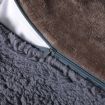 Luxury Bedding Two-Sided Quilt Cover with Pillowcase Queen Size Taupe