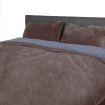 Luxury Bedding Two-Sided Quilt Cover with Pillowcase Super King Size Taupe