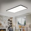 EMITTO Ultra-Thin 5CM LED Ceiling Down Light Surface Mount Living Room Black 96W