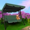 Levede Swing Chair Hammock Outdoor Furniture Garden Canopy Cushion Bench Green