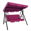 Levede Swing Chair Hammock Outdoor Furniture Garden Canopy Cushion Bench Red
