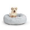 PaWz Pet Bed Cat Dog Donut Nest Calming Mat Soft Plush Kennel