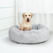 PaWz Pet Bed Cat Dog Donut Nest Calming Mat Soft Plush Kennel