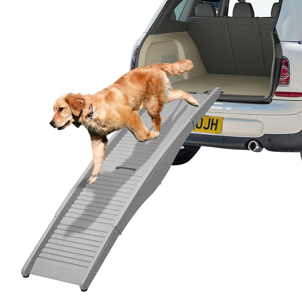 PaWz Dog Ramp For Car Suv Travel Stair Step Foldable Portable Lightweight Ladder