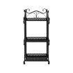 Levede Plant Stand 3 Tiers Outdoor Indoor Metal Flower Pots Rack Garden Shelf