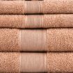 Amelia 500GSM 100% Cotton Towel Set -Single Ply carded 6 Pieces -Dusty Coral