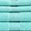 Amelia 500GSM 100% Cotton Towel Set -Single Ply carded 6 Pieces -Blue light