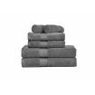 Amelia 500GSM 100% Cotton Towel Set -Zero Twist 6 Pieces -Dark Grey